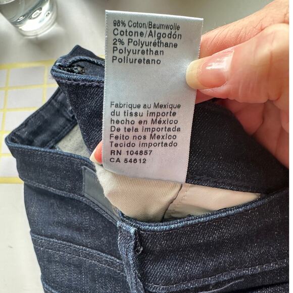 NWT AG Adriano Dark Wash Prima Cigarette Leg 5 Pocket Denim Jean 30R - Picture 12 of 16